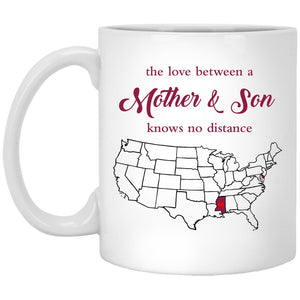 Mississippi Delaware The Love Between Mother And Son Mug - Mug Teezalo