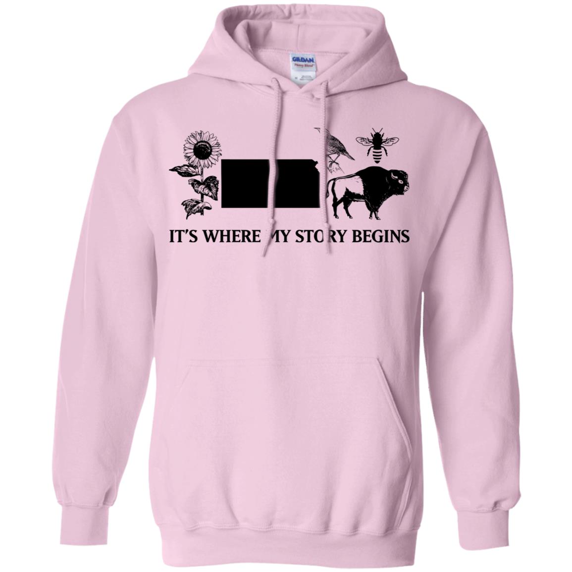 Kansas It's Where My Story Begins Hoodie - Hoodie Teezalo
