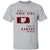 Just An Ohio Girl Living In A Kansas World T-shirt - T-shirt Born Live Plaid Red Teezalo