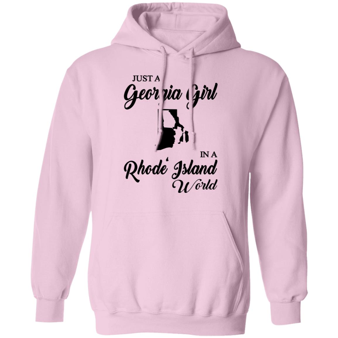 Just A Georgia Girl In A Rhode Island World T-Shirt - T-Shirt Teezalo
