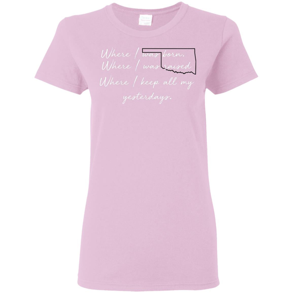 Oklahoma Where I Was Born Where I Was Raised T Shirt - T-shirt Teezalo