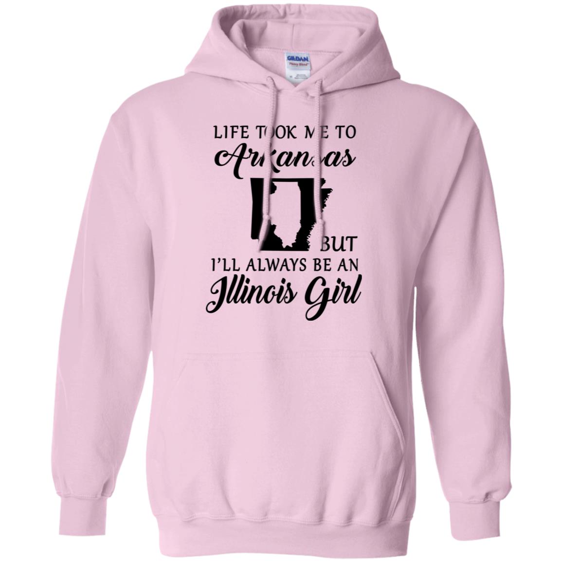 Life Took Me To Arkansas Always Be An Illinois Girl T-shirt - T-shirt Teezalo