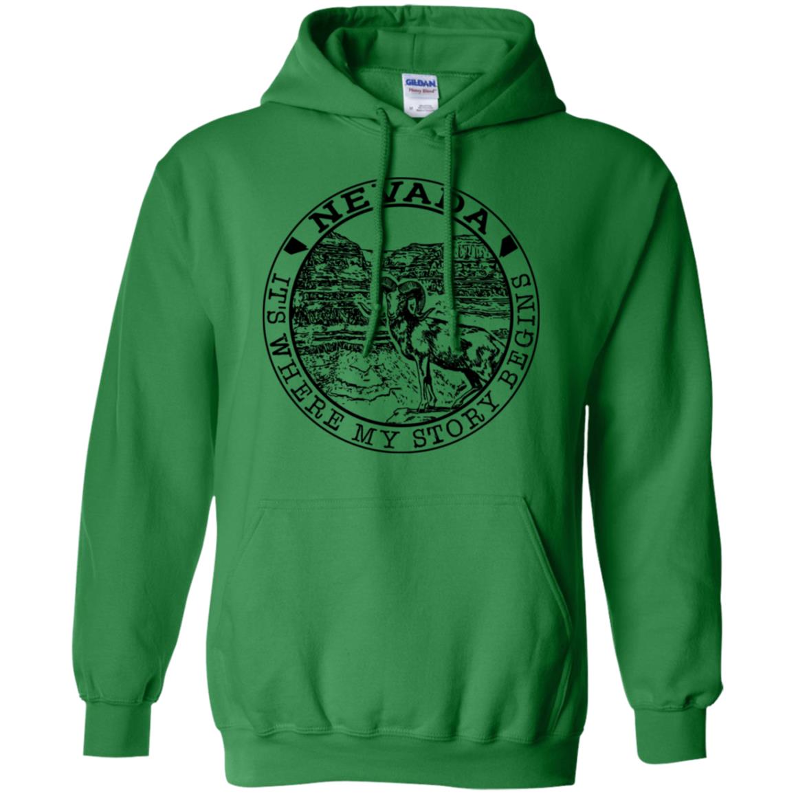 Nevada It's Where My Story Begins Hoodie - Hoodie Teezalo