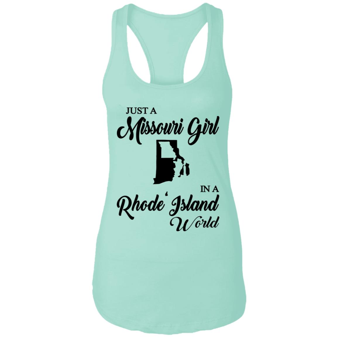 Just A Missouri Girl In A Rhode Island World T-Shirt - T-shirt Teezalo