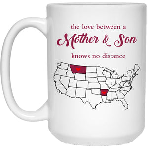 Arkansas Montana The Love Between Mother And Son Mug - Mug Teezalo