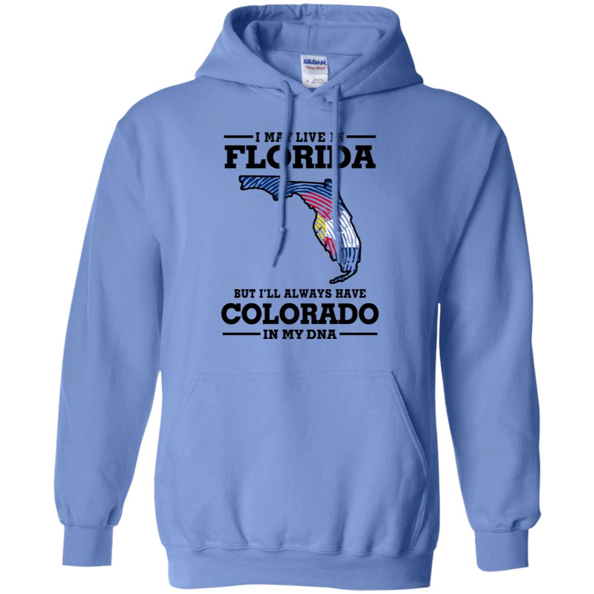 Live In Florida Colorado In My Dna T-Shirt - T-shirt Teezalo