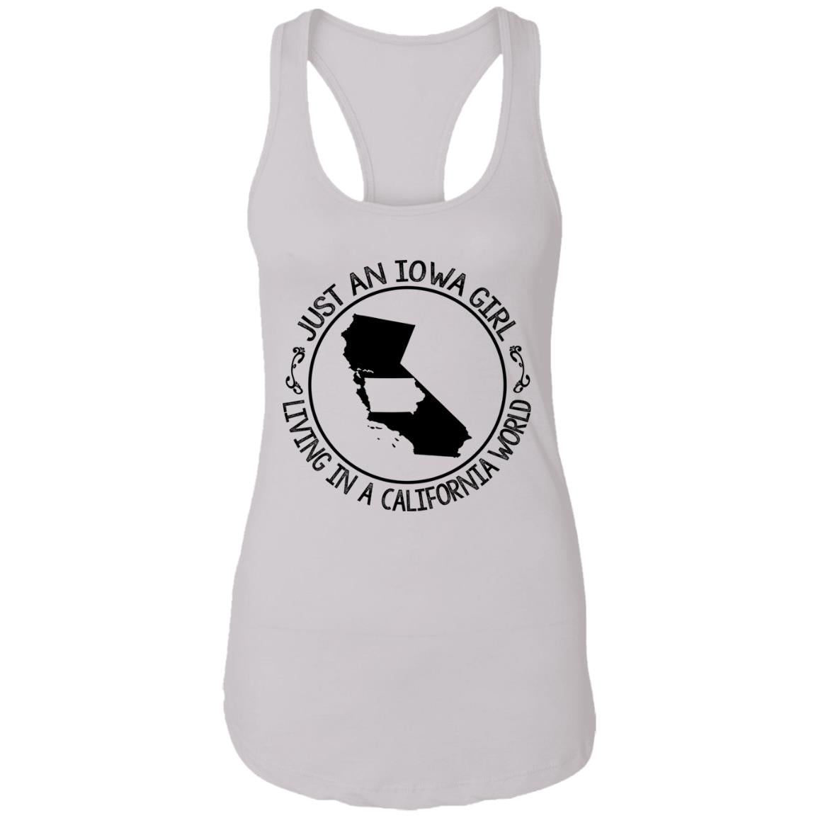 Just An Iowa Girl Living In A California World Hoodie - Hoodie Teezalo