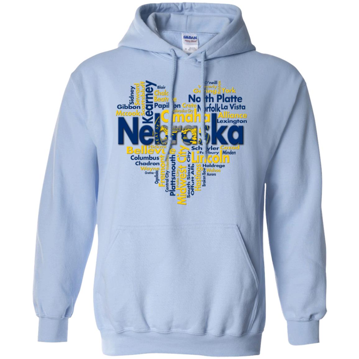 Nebraska Heart City T-Shirt - T-shirt Teezalo