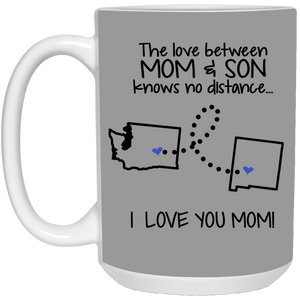 New Mexico Washington The Love Between Mom And Son Mug - Mug Teezalo