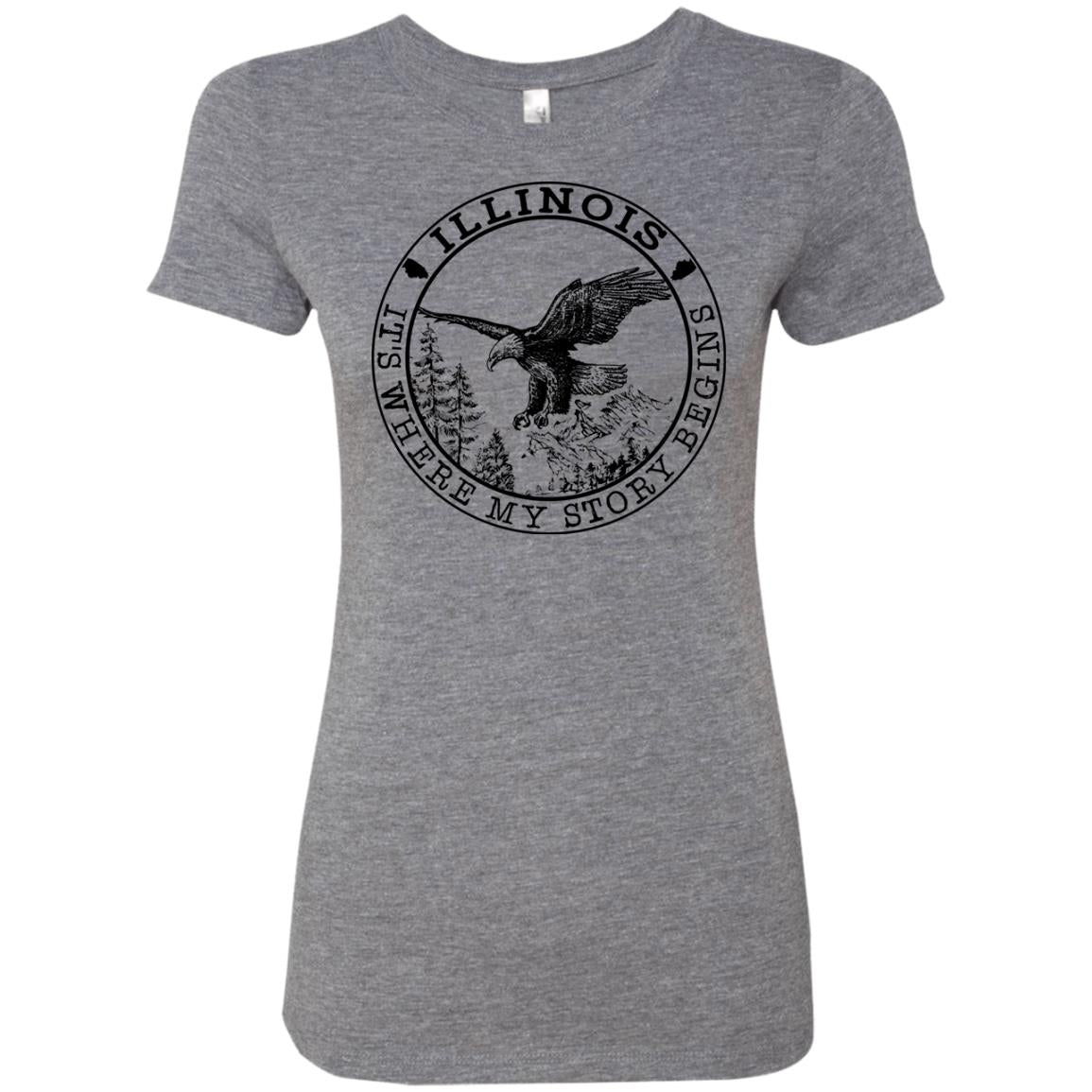 Illinois It's Where My Story Begins Hoodie - Hoodie Teezalo