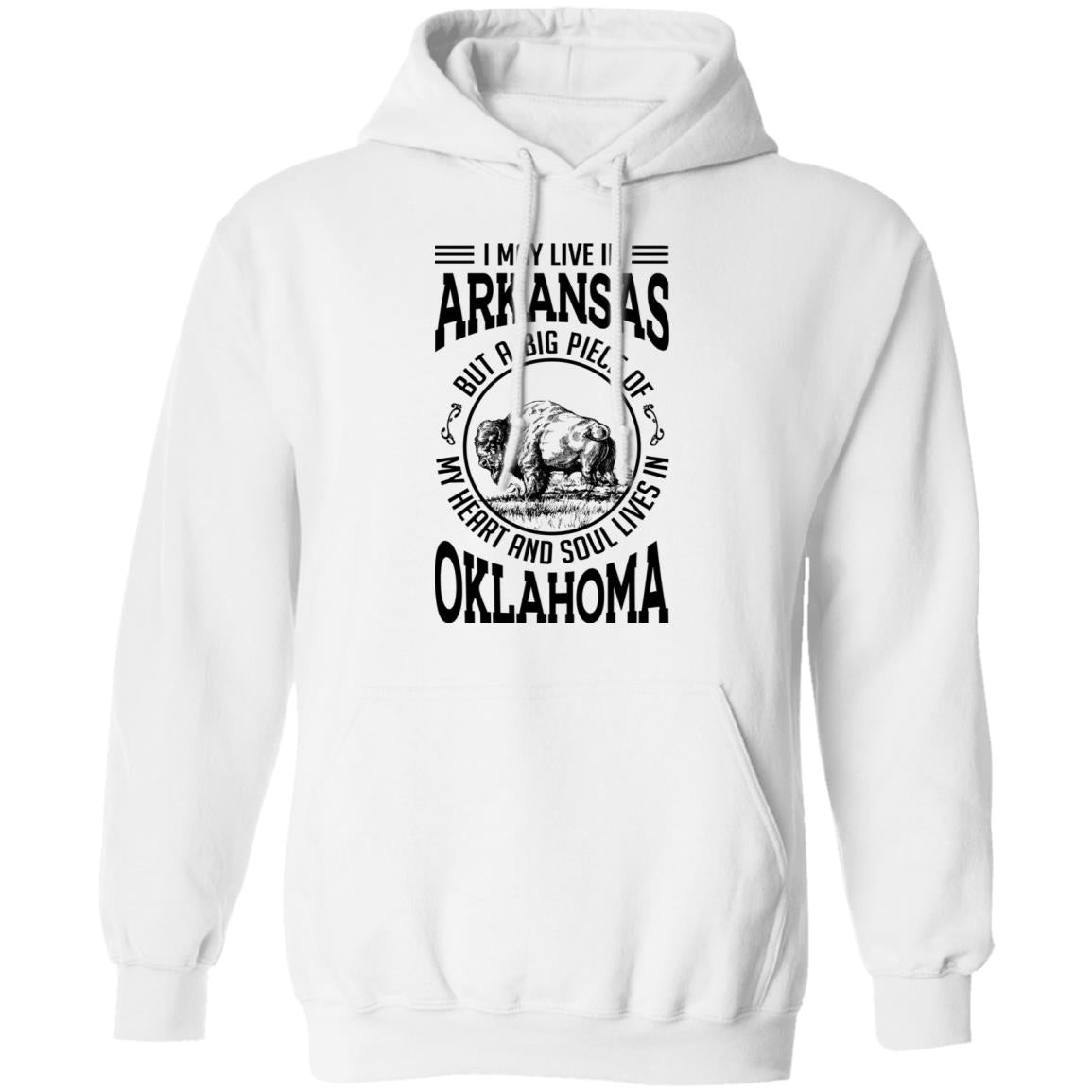 Live In Arkansas But A Big Piece Of My Heart And Soul Lives In Oklahoma  T- Shirt - T-shirt Teezalo