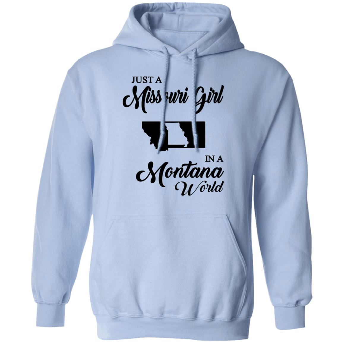 Just A Missouri Girl In A Montana World T-Shirt - T-shirt Teezalo