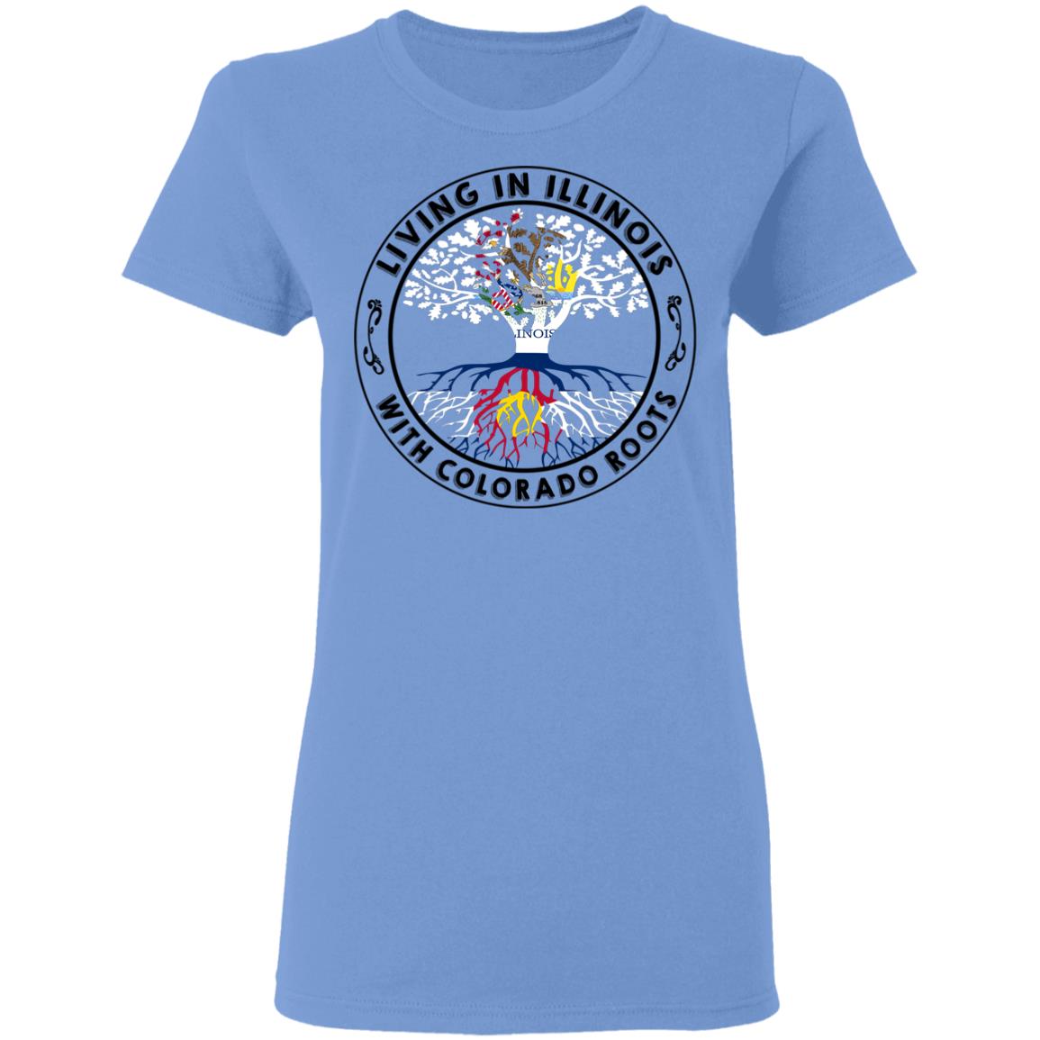 Living In Illinois With Colorado Roots Hoodie - Hoodie Teezalo