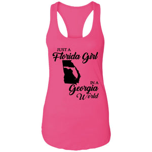 Just A Florida Girl In A Georgia World T-Shirt - T-Shirt Teezalo