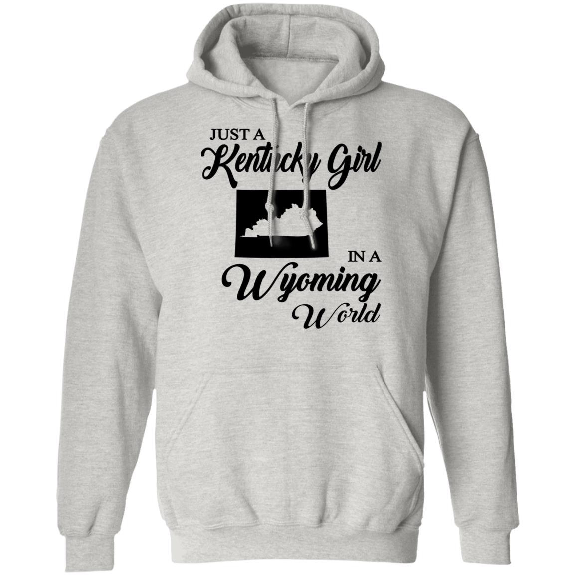Just A Kentucky Girl In A Wyoming World T-Shirt - T-shirt Teezalo