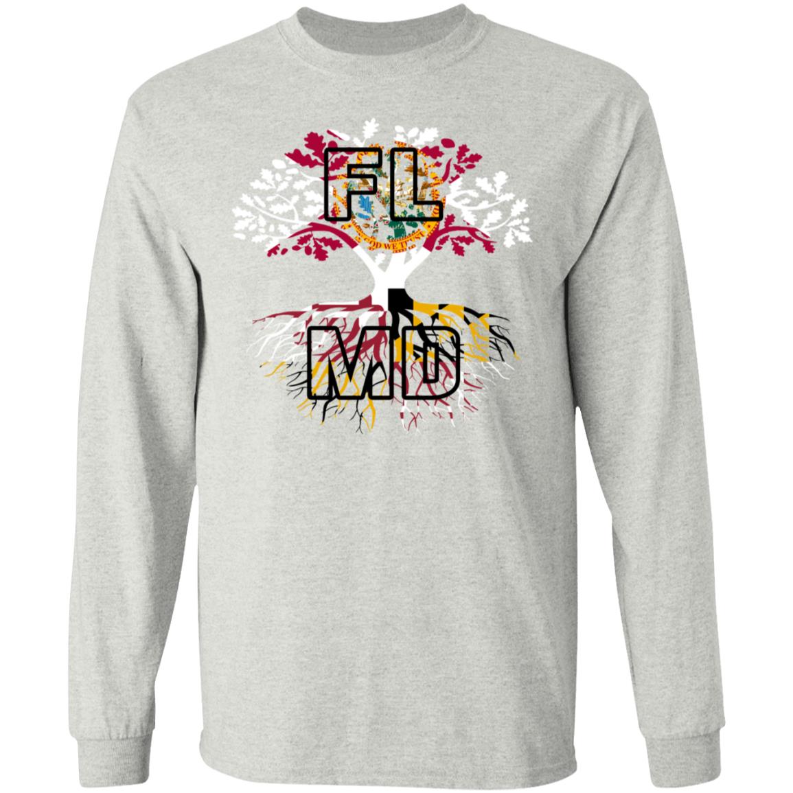 Live In Florida With Maryland Roots T-Shirt - T-shirt Teezalo