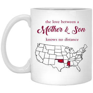 Oklahoma Mississippi The Love Between Mother And Son Mug - Mug Teezalo