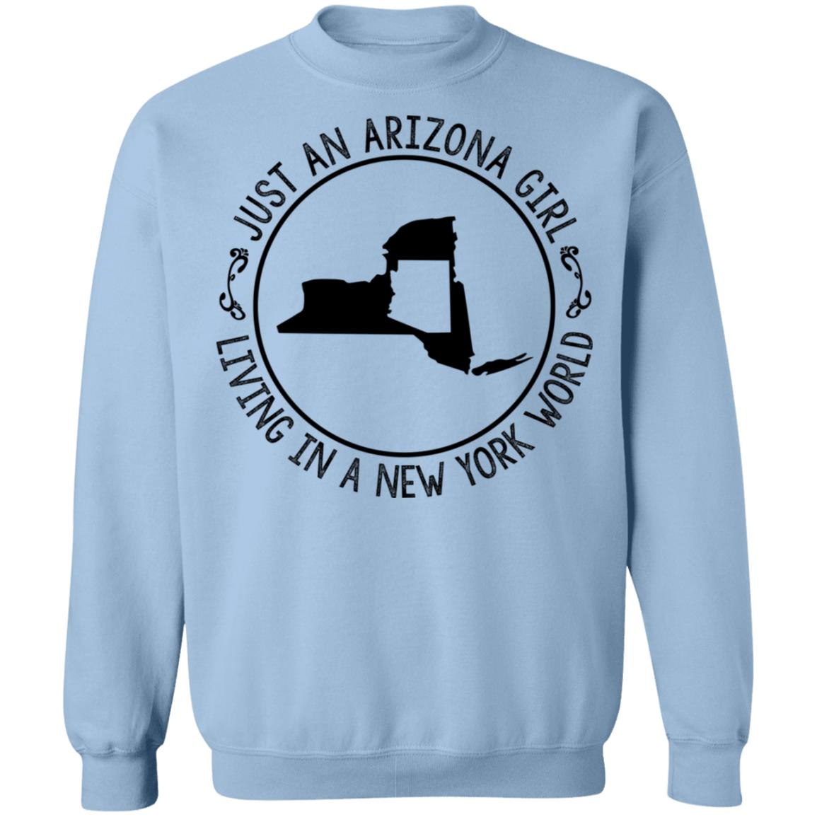 Arizona Girl Living In New York World Hoodie - Hoodie Teezalo