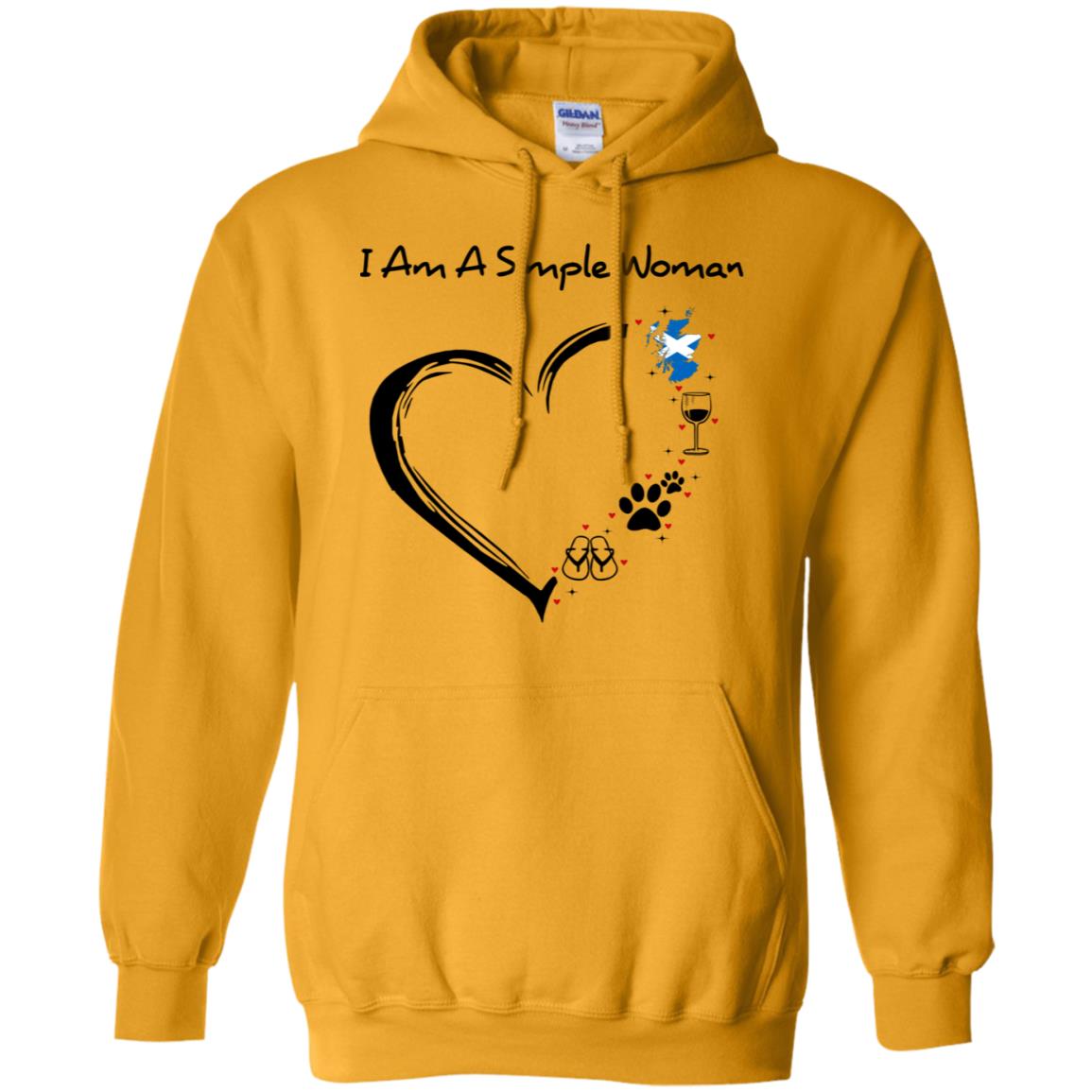 Scotland I Am A Simple Woman Hoodie - Hoodie Teezalo