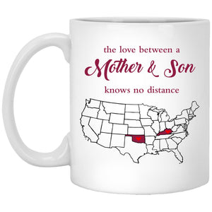 Oklahoma Kentucky The Love Between Mother And Son Mug - Mug Teezalo