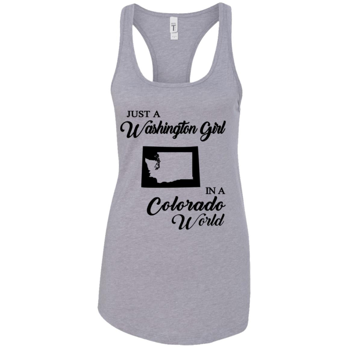 Just A Washington Girl In A Colorado World T-Shirt - T-shirt Teezalo