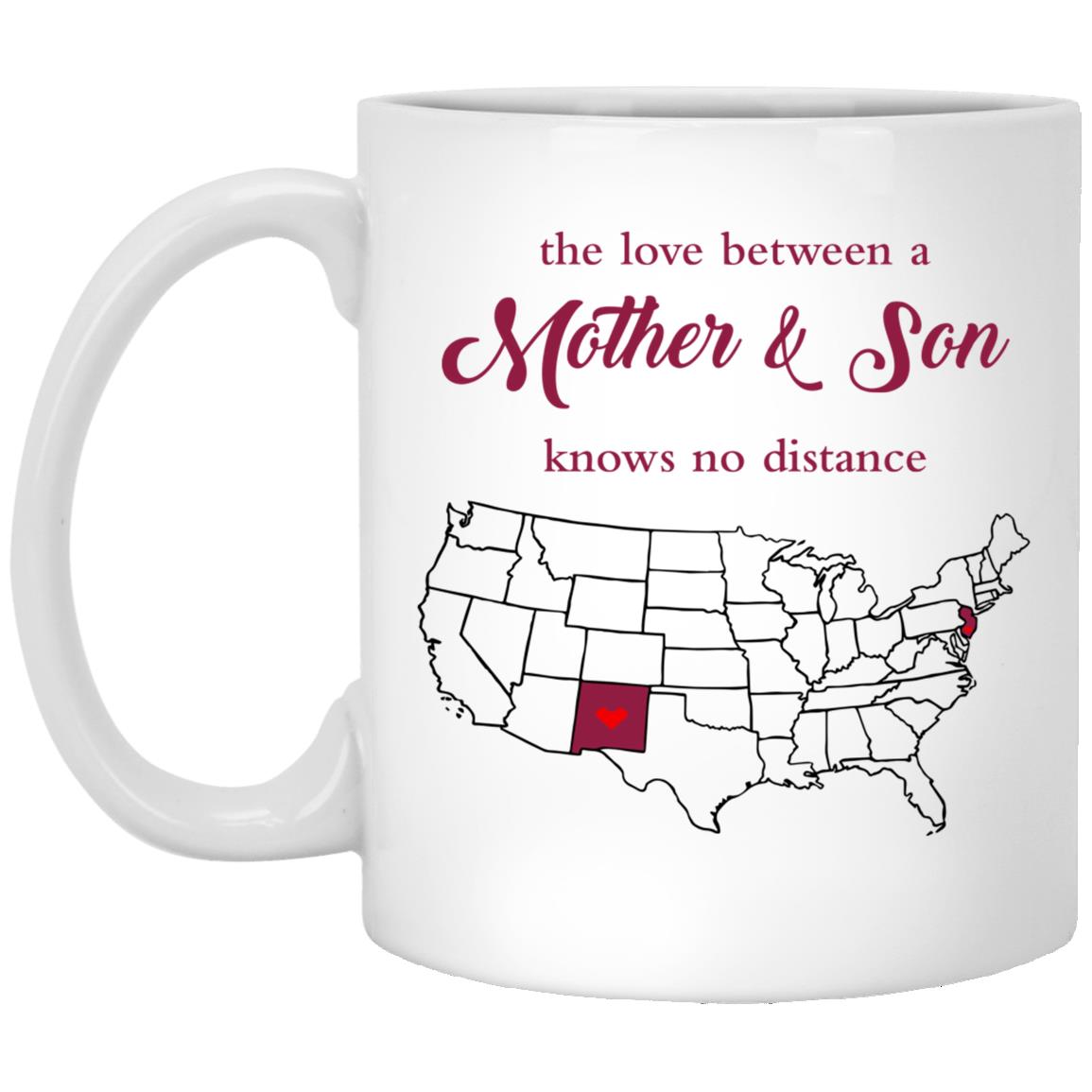 New Jersey New Mexico The Love Between Mother And Son Mug - Mug Teezalo