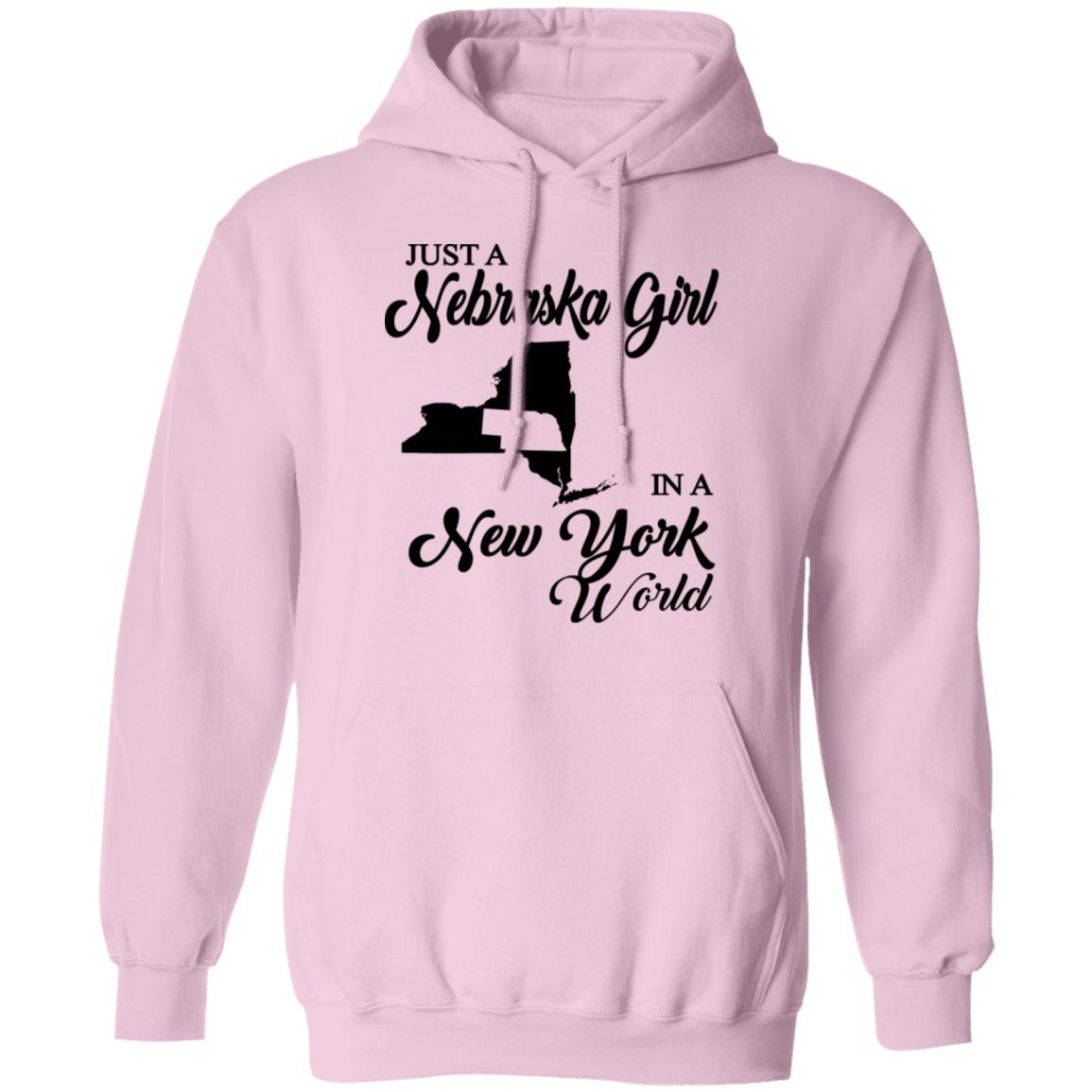 Just A Nebraska Girl In A New York World T-Shirt - T-shirt Teezalo