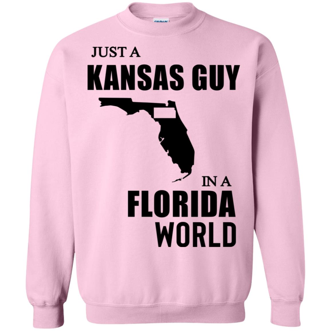 Just A Kansas Guy In A Florida World Hoodie - Hoodie Teezalo