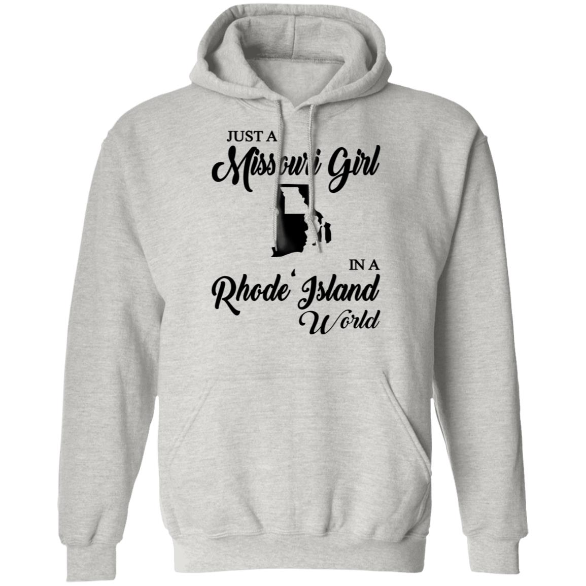 Just A Missouri Girl In A Rhode Island World T-Shirt - T-shirt Teezalo
