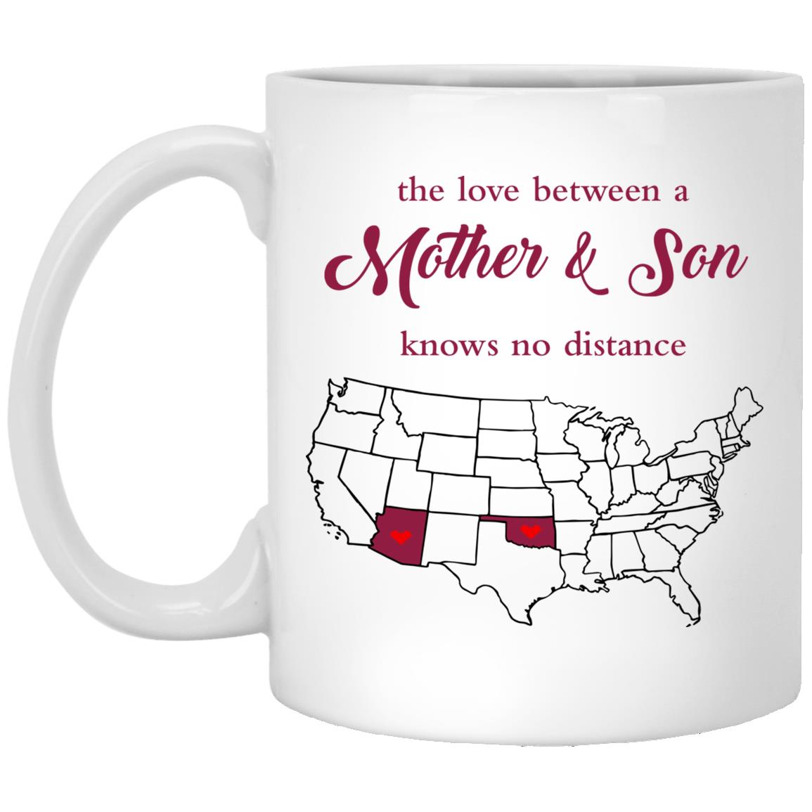 Oklahoma Arizona The Love Between Mother And Son Mug - Mug Teezalo