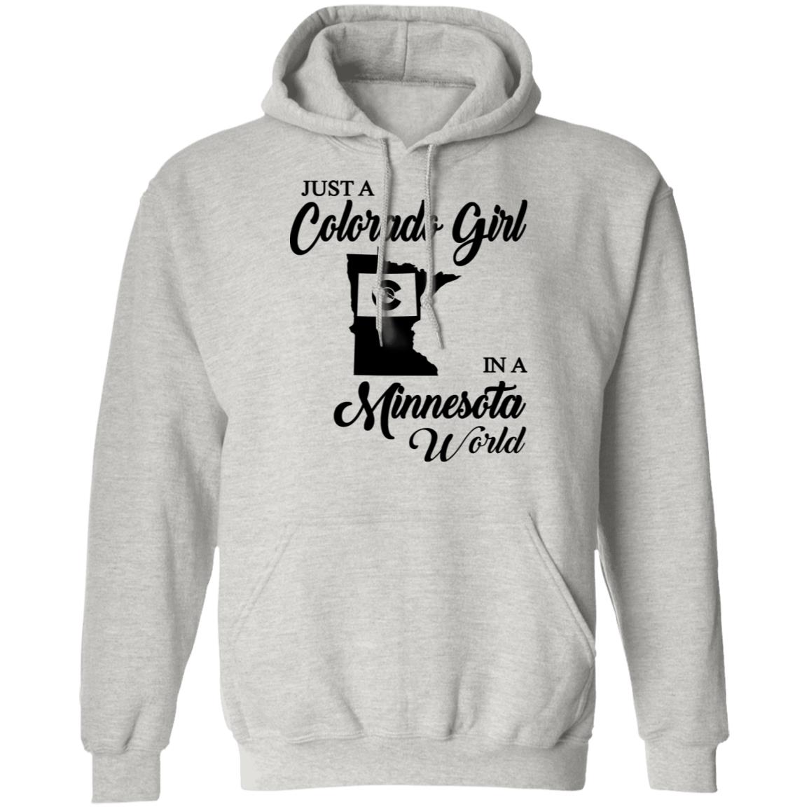 Just A Colorado Girl In A Minnesota World T-shirt - T-shirt Teezalo