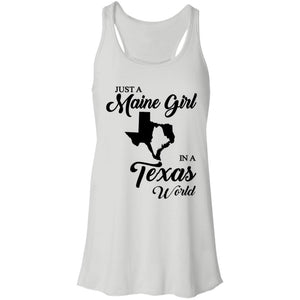 Just A Maine Girl In A Texas World T-Shirt - T-shirt Teezalo