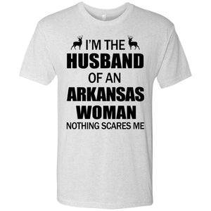 I'm The Husband Of An Arkansas Woman T Shirt - T-shirt Teezalo