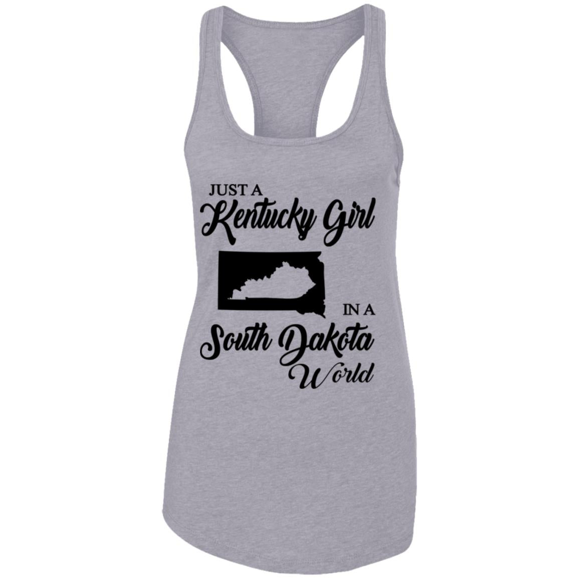 Just A Kentucky Girl In A South Dakota World T-Shirt - T-shirt Teezalo