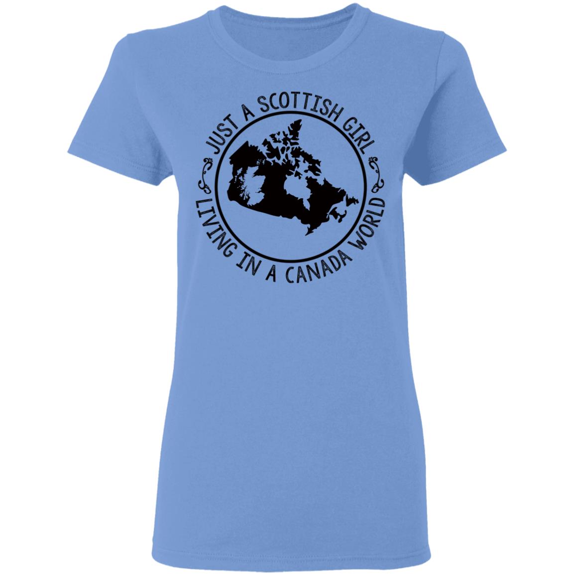 Scottish Girl Living In Canada World Hoodie - Hoodie Teezalo