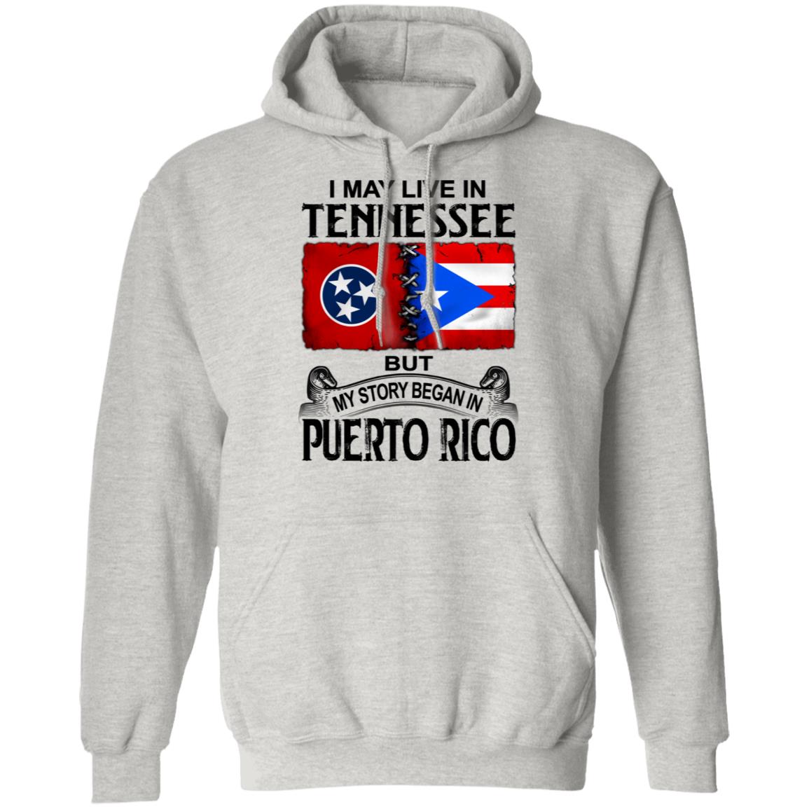 I Live In Tennessee But My Story Began In Puerto Rico T Shirt - T-shirt Teezalo