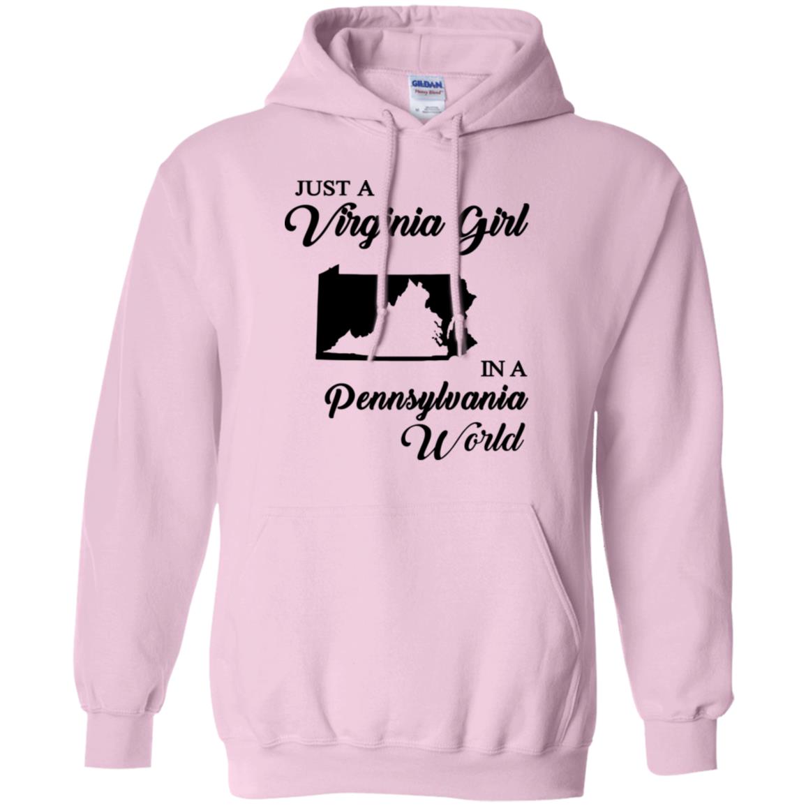 Just A Virginia Girl In A Pennsylvania World T-Shirt - T-shirt Teezalo