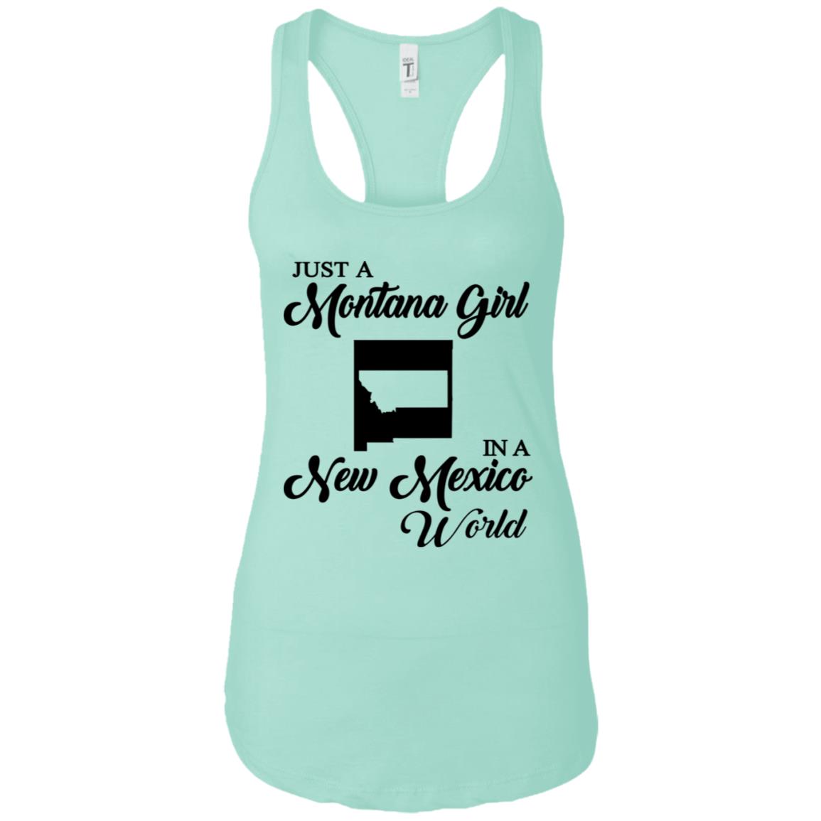 Just A Montana Girl In A New Mexico World T-Shirt - T-shirt Teezalo