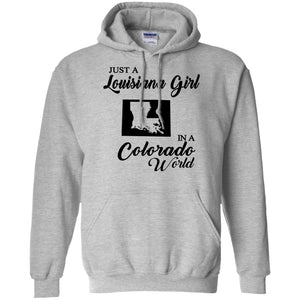 Just A Louisiana Girl In A Colorado World T-Shirt - T-shirt Teezalo