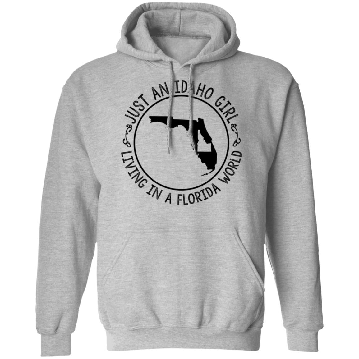 Idaho Girl Living In Florida World T - Shirt - T-shirt Teezalo