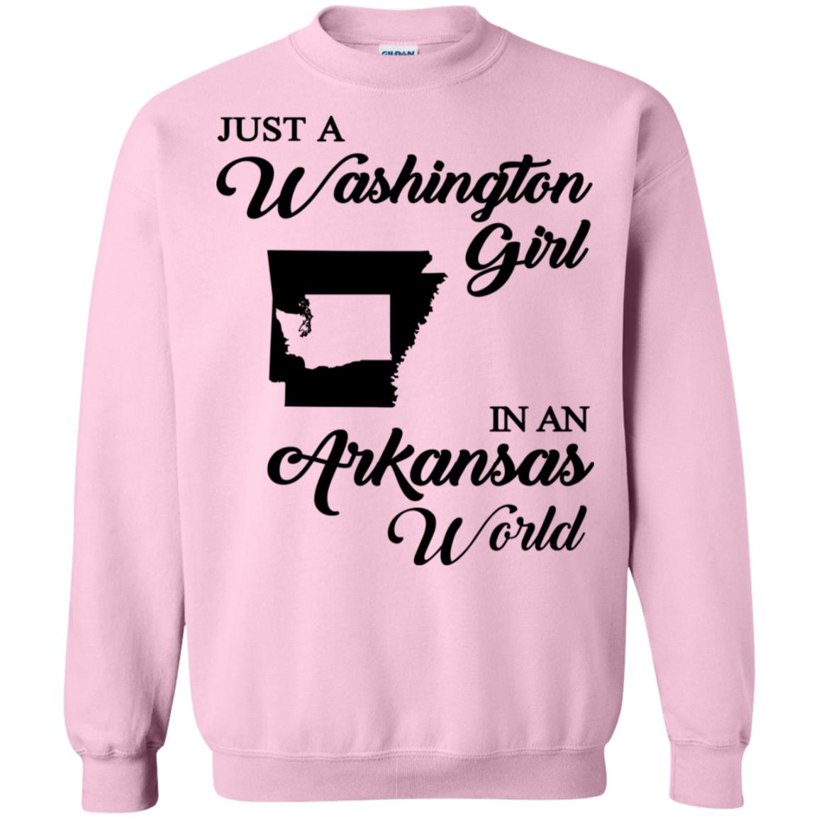 Just A Washington Girl In An Arkansas World T-Shirt - T-shirt Teezalo