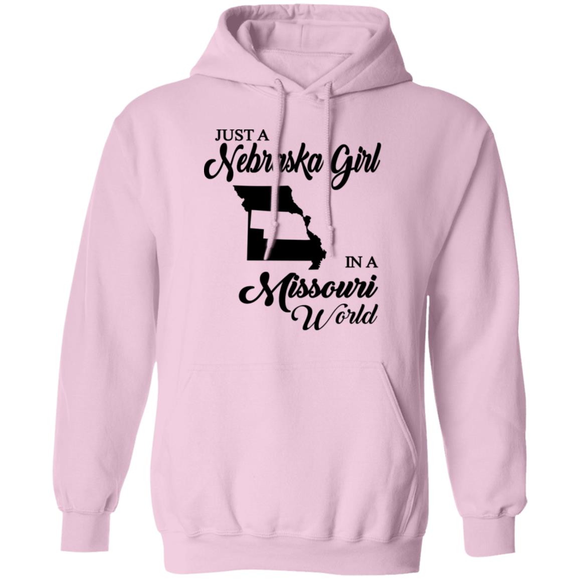 Just A Nebraska Girl In A Missouri World T-Shirt - T-shirt Teezalo