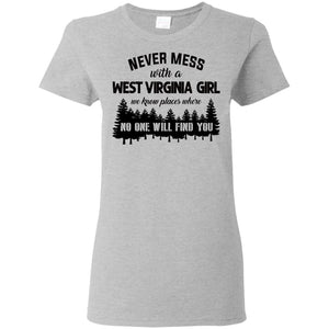 Never Mess With A West Virginia Girl Hoodie - Hoodie Teezalo