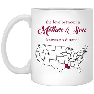 Rhode Island Louisiana The Love Between Mother And Son Mug - Mug Teezalo