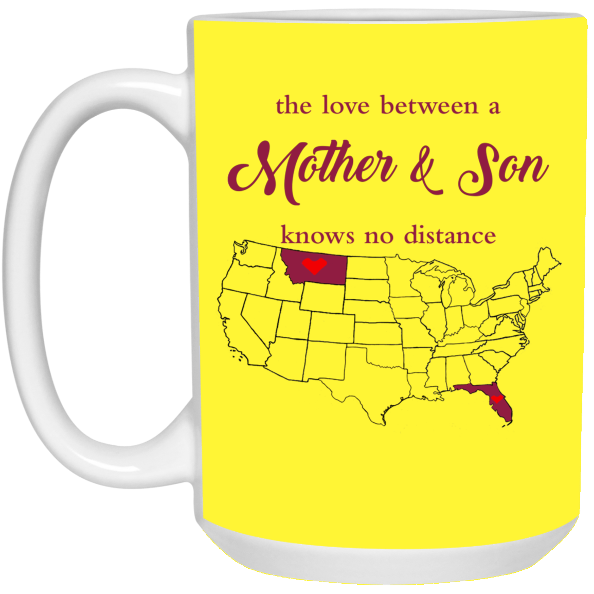 Montana Florida The Love Mother And Son Mug - Mug Teezalo