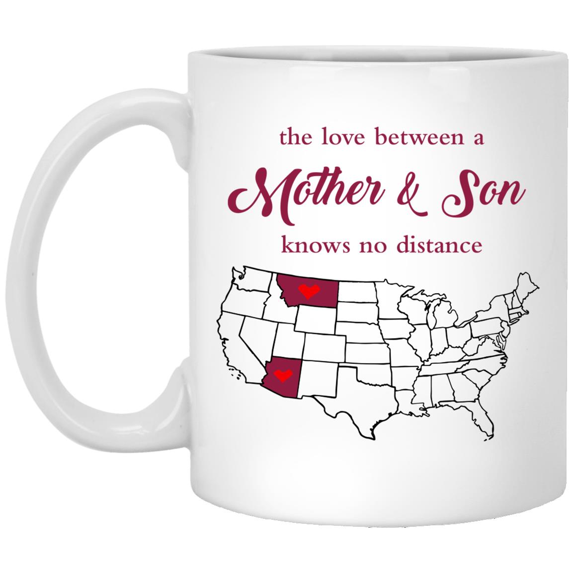 Arizona Montana The Love Between Mother And Son Mug - Mug Teezalo