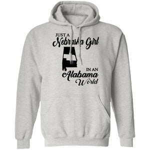 Just A Nebraska Girl In An Alabama World T-Shirt - T-shirt Teezalo