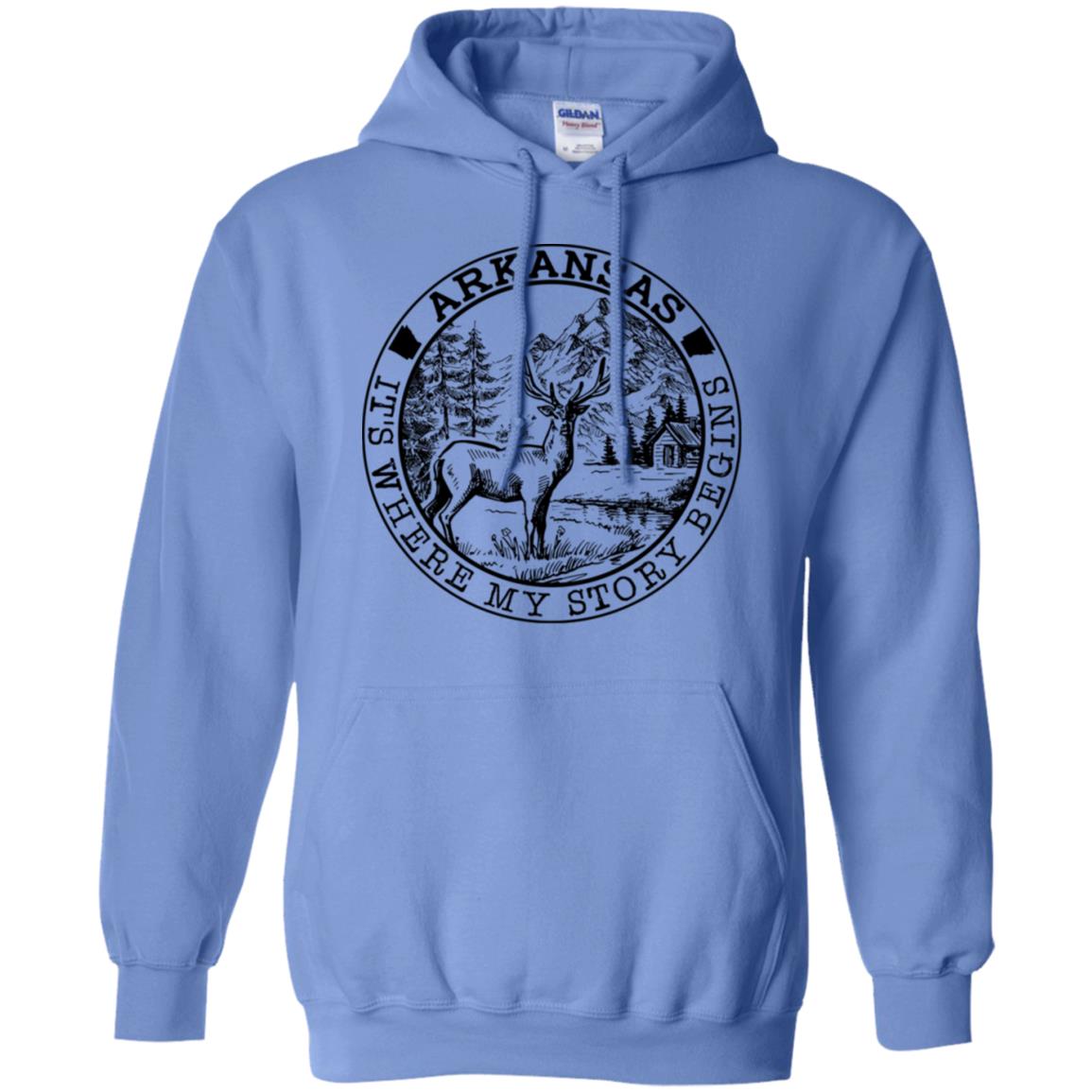Arkansas It's Where My Story Begins Hoodie - Hoodie Teezalo