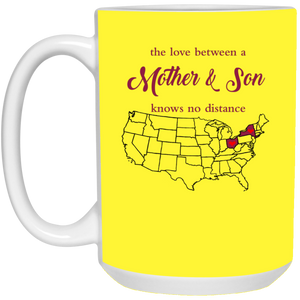 Ohio New York The Love Mother And Son Mug - Mug Teezalo