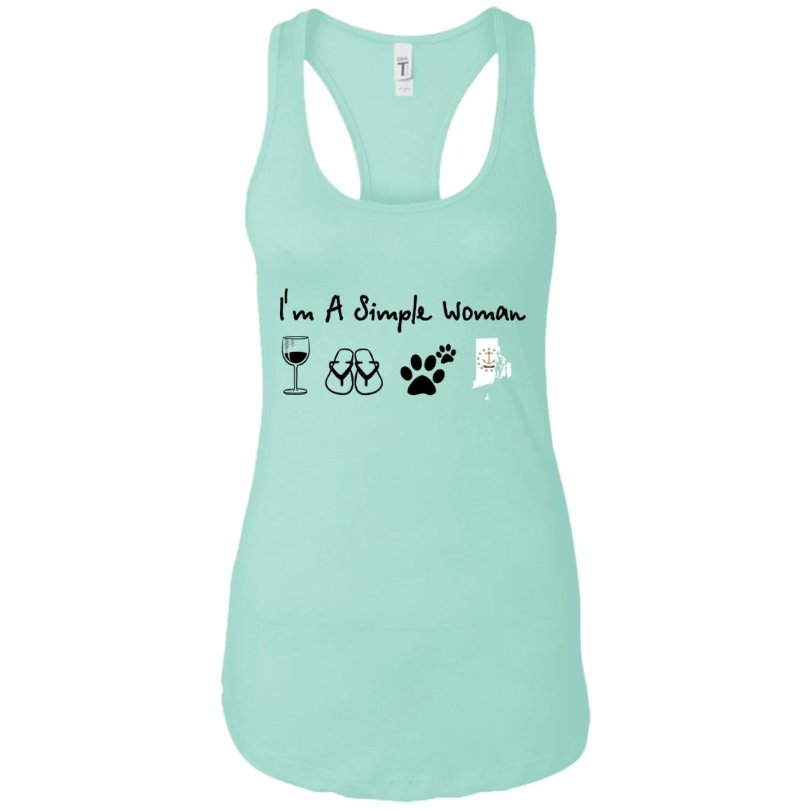 Rhode Island I'm Just A Simple Woman Hoodie - Hoodie Teezalo